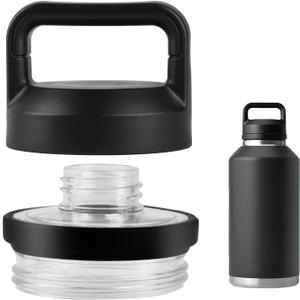 Fits YETI Rambler Bottles 18oz 26oz 36oz 64oz - Replacement Chug Cap & Screw Top Lid Accessories
