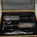 Physkoa Engagement Gifts for Couples-Mr and Mrs Champagne Glasses with Keepsake Box,Cake Knife and Server-Perfect Wedding, Engagement, or Bridal Shower Gift for Couples