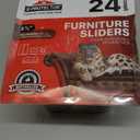 24 Heavy-Duty Felt Furniture Pads 1.5 1/4 Thick X-Protector! Round Felt Pads for Furniture Feet - The Best Felt Floor Protectors for Furniture to Prevent Scratches. Protect Your Hard Floor! (Brown)