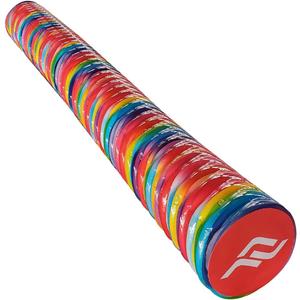 IMMERSA Jumbo Swimming Pool Noodles, Premium Soft Water-Based Vinyl Coating and UV Resistant Foam Noodles for Swimming and Floating, Lake Floats, Pool Floats for Adults. (Colorful Stripes)