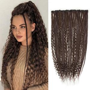 24inch 10PCS Clip in Dreadlock Extensions Full Sets,40 Strands chacobrown Synthetic Clip-in Dreads Extensions for Women,100% Handmade Soft Thin 0.6cm Width Dreadlocks. 24inch 10PCS Clip in Dreadlock Extensions Full Sets,40 Strands chacobrown Synthetic Clip-in Dreads Extensions for Women,100% Handmade Soft Thin 0.6cm Width Dreadlocks.