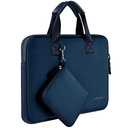 Hseok Laptop Sleeve 13.3-14 inch Case with Small Pouch, Neoprene Computer Bag Compatible with MacBook Neo/Pro 14 M5/M4/M3/M2/M1, Mac Air/Pro 13.3, XPS 14 and Most 13-14 inch Notebooks,D02B01