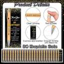 Sayglossy 50 Sets Happy Birthday Party Favors for Guests Anniversary Party Favor Include 50 Ballpoint Pens with 50 Thank You Cards 100 Bags and Twist Ties for Anniversary