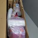 JOYSTAR Unicorn 14 Inch Kids Bike for 3-5 Years Girls Bike with Doll Bike Seat Children Princess Bike with Training Wheels Basket Streamer Toddler Girls Bicycle Fuchsia