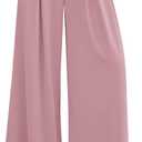 PRETTYGARDEN Womens Wide Leg Trousers 2026 Elastic High Waisted Dress Pants Pleated Slacks Flowy Business Work Palazzo Pants (Pink, S)