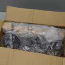 3-Lights Farmhouse Dining Room Pendant Light Fixtures Over Table, Rustic Solid Wood Kitchen Island Lighting Hanging with Metal Shades, Modern Black Ceiling Pendant Lamp for Living Room Hallway