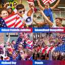 MEICOLY Red White Blue Face Body Paint with Setting Powder and Sponges,Water Based Face Paint for Halloween SFX Clown Devil Spiderman Cosplay Makeup,4th of July Body Paint