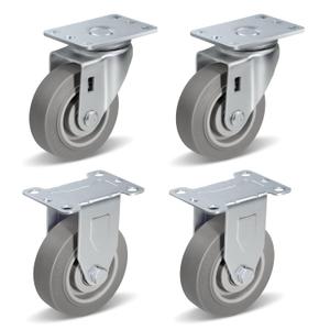 Caster Wheels, 3.5" Heavy Duty Casters Set of 4 with Load Capacity 1000lbs Capacity(2 Swivel & 2 Rigid