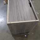 Bush Business Furniture Studio C Office Storage Cabinet with Drawers and Shelves in Modern Hickory, Organization for Home or Professional Workspace