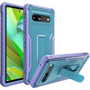 DUOPAL for Google Pixel 7A Case (Does NOT FIT Non-7 or pro), Military Grade Protection Shockproof Case Built-in Kickstand Compatible with Pixel 7A Phone 6.1 Inch (Blue)