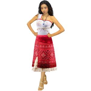 keaiyouhuo Women Adventure Outfit Dress Adult Dress Up Halloween Costumes with Necklace (Small)