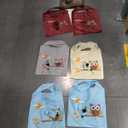 7pcs Cute Owl Portable Shopping Bag Foldable Grocery Folding Bags (Random Color)