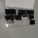 WALI Universal TV Mount Hardware Kit Includes M4 M5 M6 M8, Fit Most up to 80 inches TV/Monitor Mounts (UVSP-N), Black