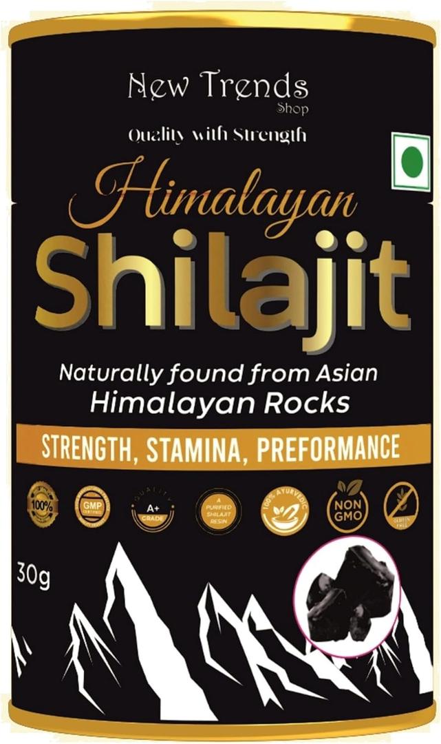 Pure Shilajit from Himalayan, 30G Shilajit Resin-1000MG 100% Pure for Men and Women