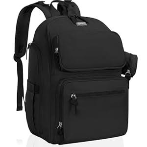 IBVIVIC Diaper Bag Large Capacity Diaper Backpack Multi-Function Baby Diaper Bag For Dad And Mom With Insulated Pockets, Stroller Straps, Black