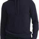 NAADAM mens The Off-duty Cashmere Hoodie (Medium, Navy)
