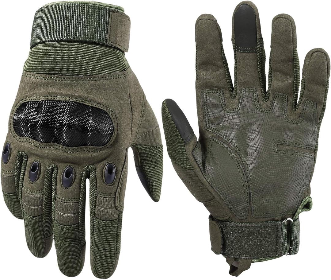 WTACTFUL Tactical Gloves for Men Touchscreen Airsoft Paintball Motorcycle Gloves S