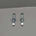 uxcell 5.16-inch Galvanized Draw Toggle Latch with Spring-Steel Hook - 2 Pcs
