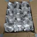 Potchen 12 Pack Stainless Steel Bell Creamers 3 Ounce Creamer Pitcher Mini Coffee Milk Pitchers with Handle and Pouring Spout Cups for Serving Espresso, Tea, Milk, Maple Syrup, Sauce