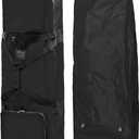 Outdoors Golf Travel Bag, Detachable Shoulder Straps and Rubber WheelsSoft Foldable Golf Club Travel Covers, 900D Heavy Duty Oxford -Universal Size