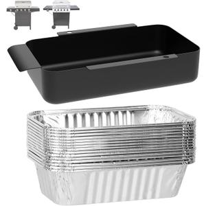 G416-0015-W1 Grease Tray Replacement for Charbroil 463331221 463242716 463365021 463234513 9328812P06 463344523, G325-5703-W1 Grease Catcher for CharBroil Performance with Aluminum Drip Liners,10PCS