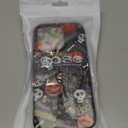 XIMIZU Case for iPhone 15 Halloween Ghost Pumpkin Design,Black Matte Soft Slim Fit TPU Anti-Scratch Shockproof Protective Cover Phone Case for iPhone 15, Pack of 2