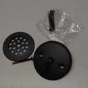 Trip Lever Bathtub Drain Kit with Strainer  2-Hole Overflow Faceplate, Matching Screws  Tub Drain Trim Replacement Set for Bathroom Bathtubs (Matte Black)