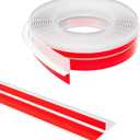 Elvone T-Shaped Door Draft Stopper, 1.97 in x 20 Ft Silicone Seal Strip for Windows Gaps, Weather Stripping Alien Seal Strip Shower Sweep, Clear