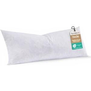 14x36 Feather Long Lumbar Pillow Insert, Decorative Throw Pillow Insert for Covers, Fuller Fit with Soft Support for Bed and Couch