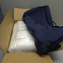 Basic Beyond Outdoor Chair Cushions for Patio Furniture, Waterproof Outdoor Seat Cushions Set of 4 19 x 19, Patio Chair Cushions Set of 4 with Ties and Handle, Navy Blue