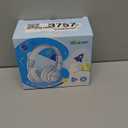 iClever BTH12 Kids Bluetooth Headphones,Colorful LED Lights,74/85dBA Safe Volume,85H Playtime,Bluetooth 5.2,Over Ear Headphones Built-in Mic for iPad/Tablet/Airplane,Blossom Pink