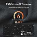 TIHEEN Waterproof Hiking Pants Women, Fleece Lined Winter Warm Snow Ski Pants Outdoor Softshell (XL)