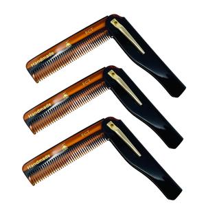 G.B.S Handmade Folding Comb for Men and Women, FCT, Pack of 3