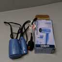 Conair Travel Hair Dryer with Dual Voltage, 1600W Compact Hair Dryer with Folding Handle, Travel Blow Dryer