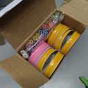 Dandat 52 Pcs Metal Regular Mouth Mason Jar Lids with Straw Hole Striped Plastic Straws Cleaning Brushes Fruit Pattern Decoration Lids Decorative Mason Jar Covers for Drinking Party Favor Canning Jars