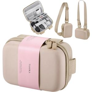 TAAOKA Digital Camera Case, Protective & Lightweight Camera Case with 3 Carrying Ways, Waterproof & Shockproof Small Camera Bag for PowerShot/Sony DSCW800/DSCW830 - Beige