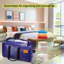 6 Pack Moving Bags Heavy Duty, Extra Large Storage Totes Bag with Zippers and Sturdy Handles, Packing Bags for Moving, Storage, Travel, Space Saving, Moving Boxes College Essentials Blue