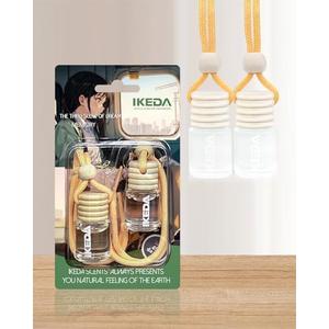 Pack Of 2 Ikeda Fragrance Car Air Freshener 4ml Car Scents | 45-Days Keep Fragrance | Automotive Hanging Diffuser Bottles | Remove Auto Odor Long-Lasting Fresh Air for Home Deodorizer (2 Pcs, Memory)