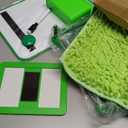 Timgle 8 Pcs Magnetic Locker Set Including Magnetic Wallpaper Mirror Locker Organizer Carpet Whiteboard Dry Erase Marker Accessories for Office School Supplies(Green, Wavy Style)