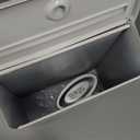 Architectural Mailboxes Designer Galvanized Steel, Locking Wall Mount Mailbox, White with Satin Nickel