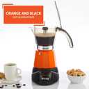 IMUSA 6 or 3cup Electric Espresso Maker, Orange