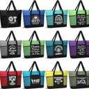 Gilprop 12 Pcs Occupational Therapy Gifts OT Month Gifts Reusable Grocery Tote Bags with Mesh Pocket Employee Appreciation Gift for Party Favors