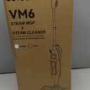 DEVOAC VM6 Scrubbing Steam Mop with Rotating Mop Pads, 10 in 1 Steam Mop, Lightweight Spin Mop & 3 Steam Modes for Hard Floor Laminate Marble Floors (Darknavy)