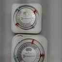 Intermatic TN111K 15-Amp Indoor Timer - Versatile 24-Hour Control - Easy Manual Override and Single 2-Prong Design (2 Pack)