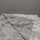 Blunique Ultra Soft Cozy Faux Fur Throw Blanket, Fuzzy Plush Thick Bubble Blanket, Oversize Luxury Fluffy Blanket for Couch, Bed, and Living Room, 60x48 Inches, Light Grey