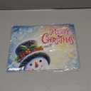 Nuxovilar Winter Garden Flag Double Sided Flags Decorations For OutsideWinter Holiday Decorative Flag Xmas Yard Outdoor Gardens Polyester (Snowman Type J,11.81 X 39.37 Inches) (CU00980)