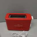 Nostalgia MyMini Single Slice Toaster | 1.25" Wide Slot, Portion Control, Compact Design, Adjustable Temperature, Cancel, Defrost, and Bagel Button | Removable Crumb Tray | Red