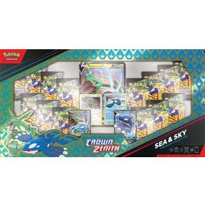 Pokemon TCG Crown Zenith Sea & Sky Premium Collection - 14 Packs, Promos