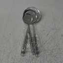 New Fine Mesh Skimmer Spoon, Professional 304 Stainless Steel Hot Pot Fat Strainer for Oil Filter Skimming Grease and Foam, Durable Multi-Functional Kitchen Cooking Mesh Food Strainer Ladle-3 Pack