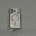 Magnetic Clear Glitter Case for iPhone 17 Pro, [Compatible with MagSafe] Cute Bling Sparkly Diamond Rhinestones with Camera Protector TPU Bumper Women Girls Case for iPhone 17 Pro 6.3",Silver